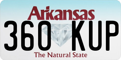 AR license plate 360KUP