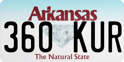 AR license plate 360KUR