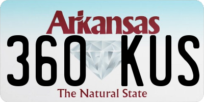 AR license plate 360KUS