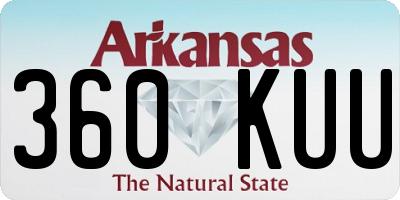 AR license plate 360KUU