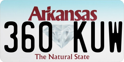 AR license plate 360KUW