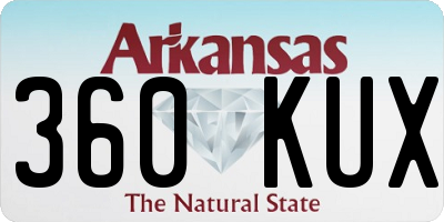 AR license plate 360KUX