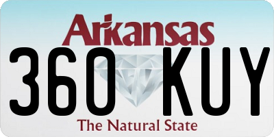 AR license plate 360KUY