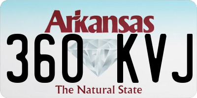 AR license plate 360KVJ