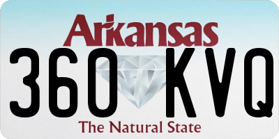 AR license plate 360KVQ