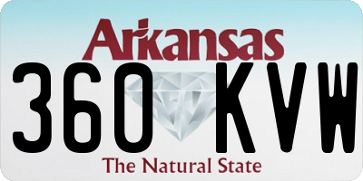 AR license plate 360KVW