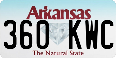 AR license plate 360KWC