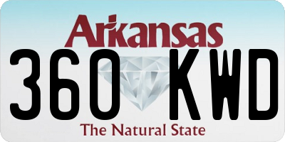 AR license plate 360KWD