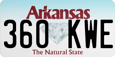 AR license plate 360KWE