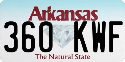 AR license plate 360KWF