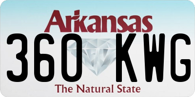 AR license plate 360KWG