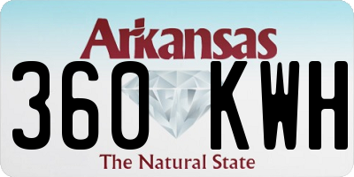 AR license plate 360KWH