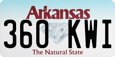AR license plate 360KWI