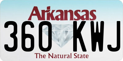 AR license plate 360KWJ
