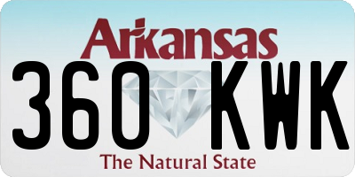 AR license plate 360KWK