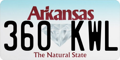 AR license plate 360KWL