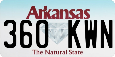AR license plate 360KWN