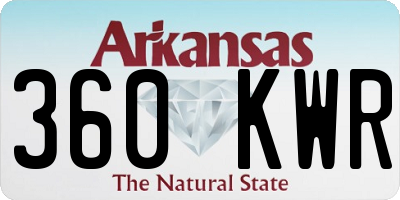 AR license plate 360KWR