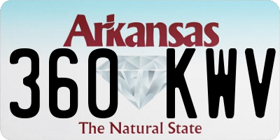 AR license plate 360KWV