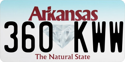 AR license plate 360KWW