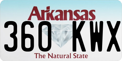 AR license plate 360KWX
