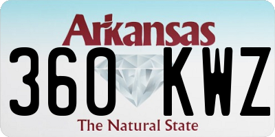 AR license plate 360KWZ
