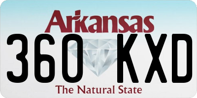 AR license plate 360KXD