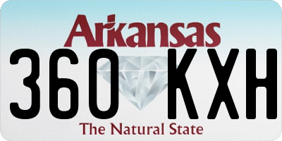 AR license plate 360KXH