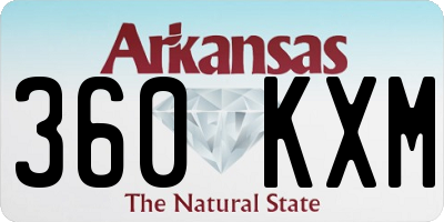 AR license plate 360KXM