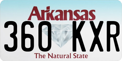 AR license plate 360KXR