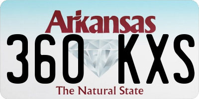 AR license plate 360KXS