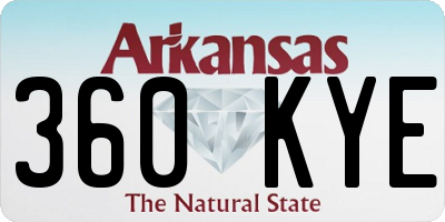 AR license plate 360KYE