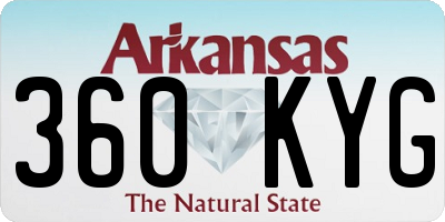 AR license plate 360KYG