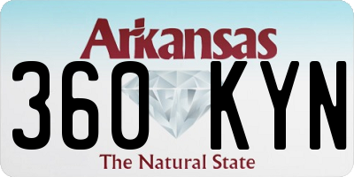 AR license plate 360KYN