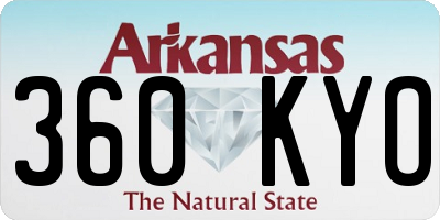 AR license plate 360KYO