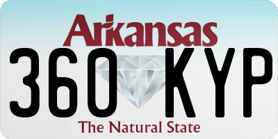 AR license plate 360KYP
