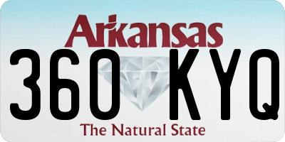 AR license plate 360KYQ