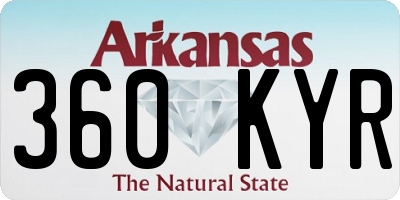 AR license plate 360KYR