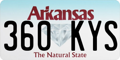 AR license plate 360KYS
