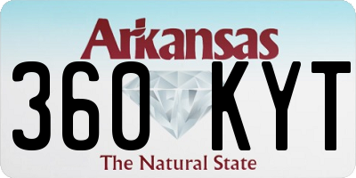 AR license plate 360KYT