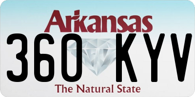 AR license plate 360KYV