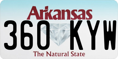 AR license plate 360KYW