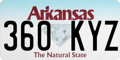AR license plate 360KYZ
