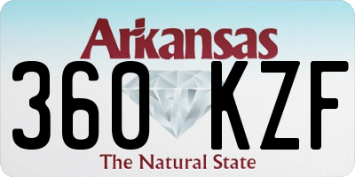 AR license plate 360KZF