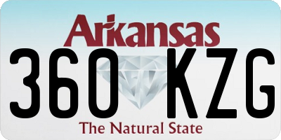 AR license plate 360KZG