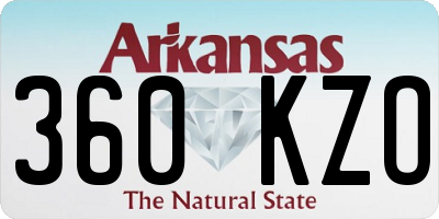 AR license plate 360KZO