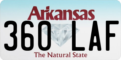 AR license plate 360LAF
