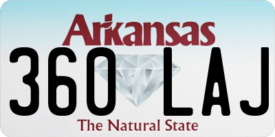AR license plate 360LAJ