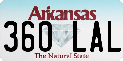 AR license plate 360LAL