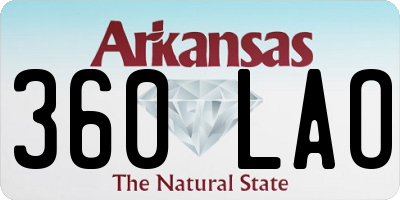 AR license plate 360LAO